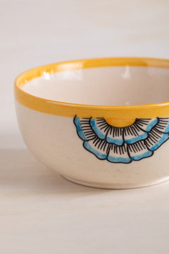 BOWLS Tulukka Mustard Yellow Katori (Set Of 2)