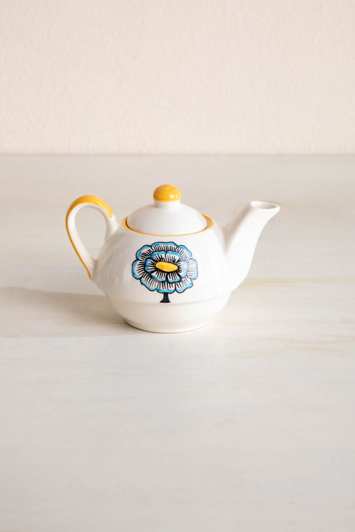 TEA TIME Tulukka Mustard Yellow Tea Pot