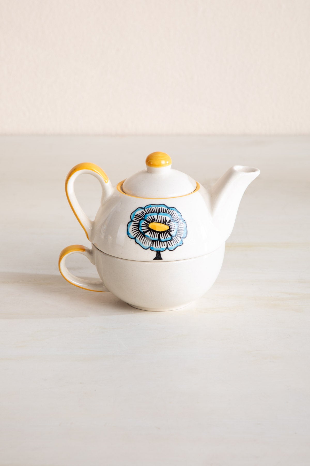 TEA TIME Tulukka Mustard Yellow Tea Pot