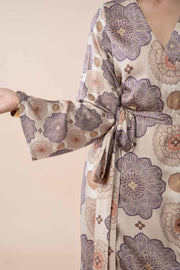 TULUKKA WRAP DRESS  SHIFTING LILAC