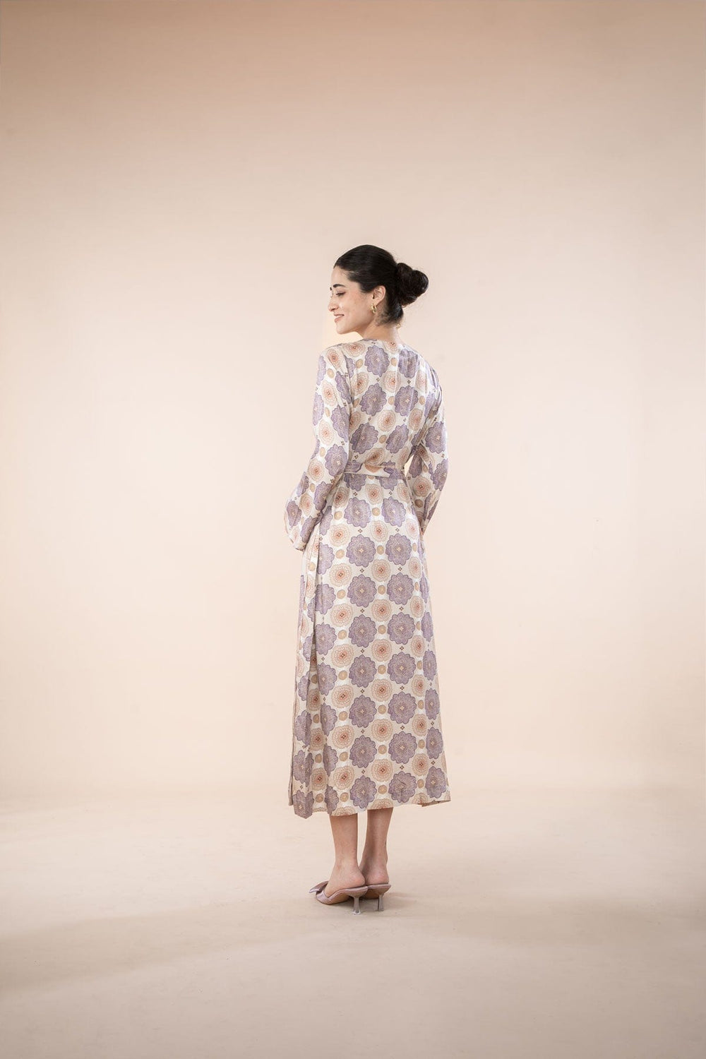 TULUKKA WRAP DRESS  SHIFTING LILAC