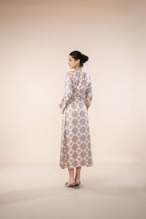 TULUKKA WRAP DRESS  SHIFTING LILAC