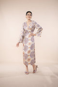 TULUKKA WRAP DRESS  SHIFTING LILAC