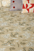 PRINT & PATTERN BEDCOVERS Udanti Birds Sand Cotton Bedcover