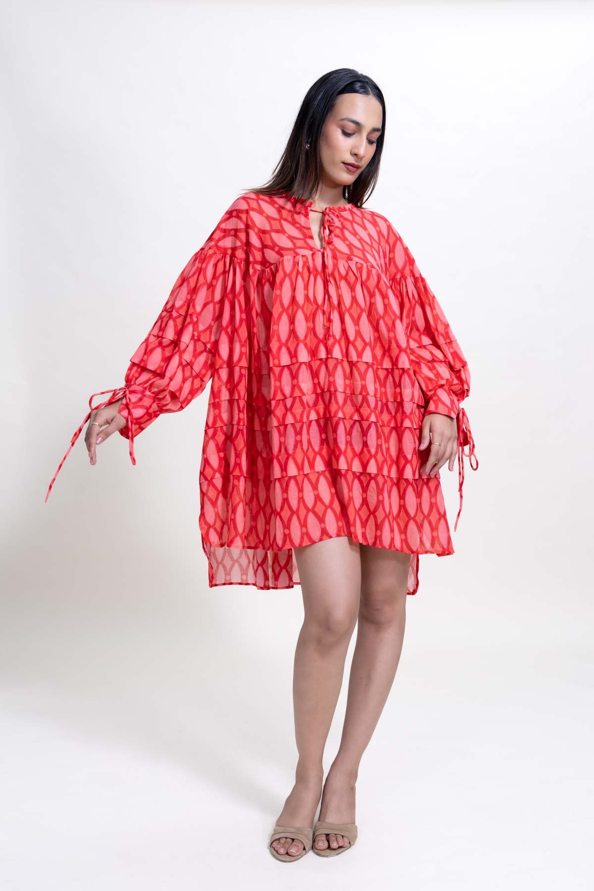 DRESSES Lakka Tiered Mini Dress (Uptown Rose)