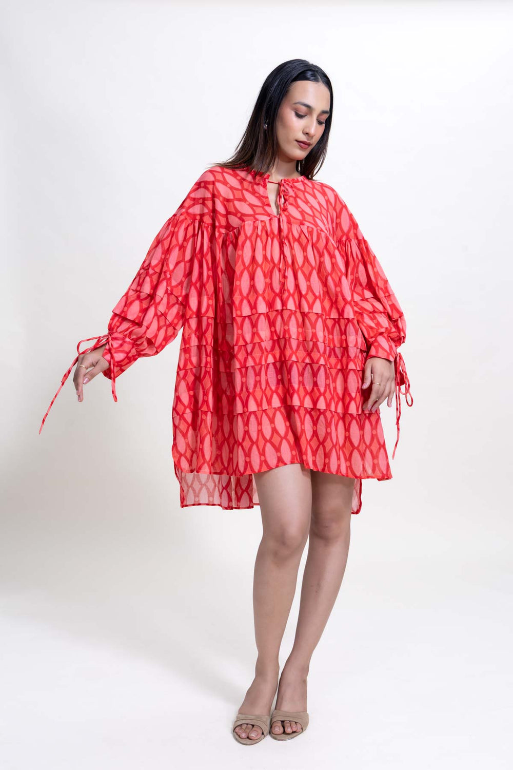 DRESSES Lakka Tiered Mini Dress (Uptown Rose)