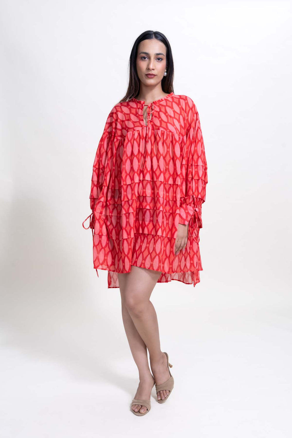 DRESSES Lakka Tiered Mini Dress (Uptown Rose)