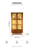 CABINETS Vitrina Teak Wood Cabinet