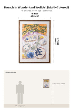 WALL ACCENTS Brunch In Wonderland Wall Art (Multi-Colored)