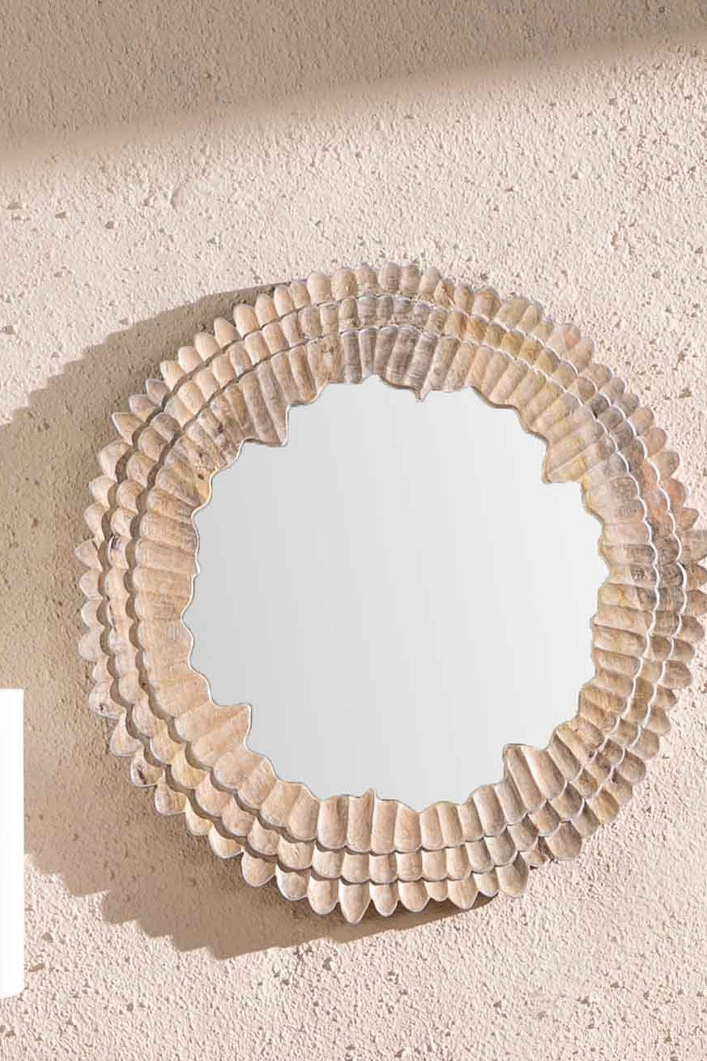 MIRRORS Tulukka Glass And Wood Wall Mirror