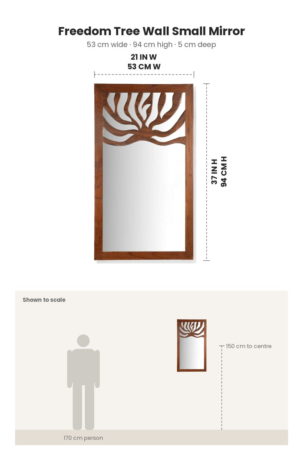 MIRRORS Freedom Tree Wall Small Mirror