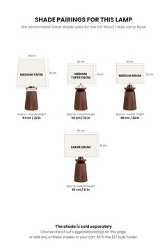 TABLE LAMPS Inti Wood Table Lamp
