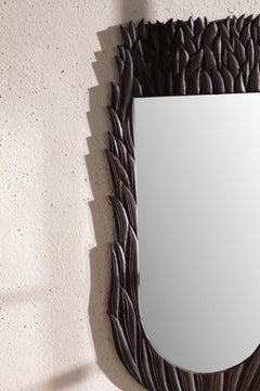 MIRRORS Talar Glass And Wood Wall Mirror