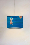 PENDANT LAMPS Pangong Lake Large Drum Pendant (Water Blue)
