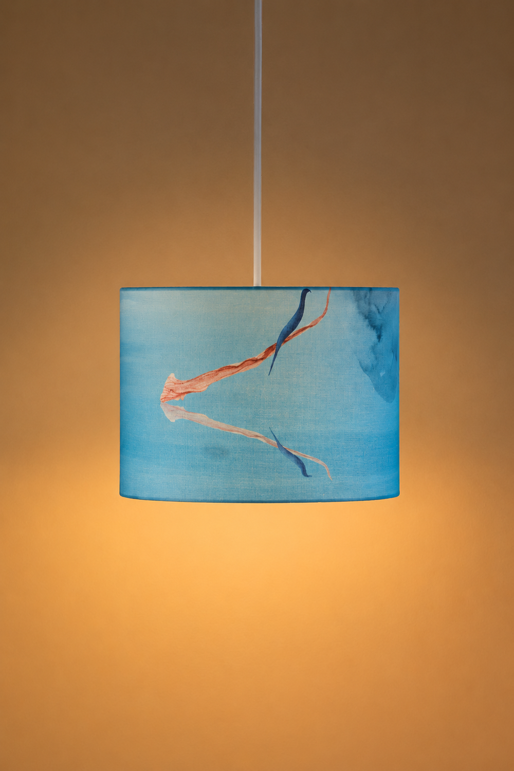 PENDANT LAMPS Pangong Lake Medium Drum Pendant (Water Blue)