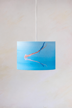 Pangong Lake Medium Drum Pendant (Water Blue)