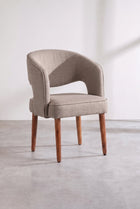 Wave Accent Chair in Herringbone Saturn Sand Fabric