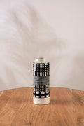 FLOWER VASES Ajra Ceramic Vase (White And Black)