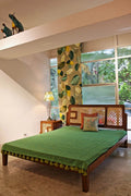 BEDS Teak Wood And Wicker Bed