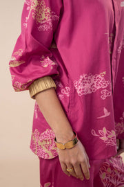 WILDERNESS SONG BLOOM SHIRTS SANGRIA RED