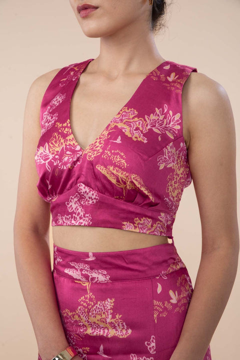 WILDERNESS SONG BRALETTE  SANGRIA RED