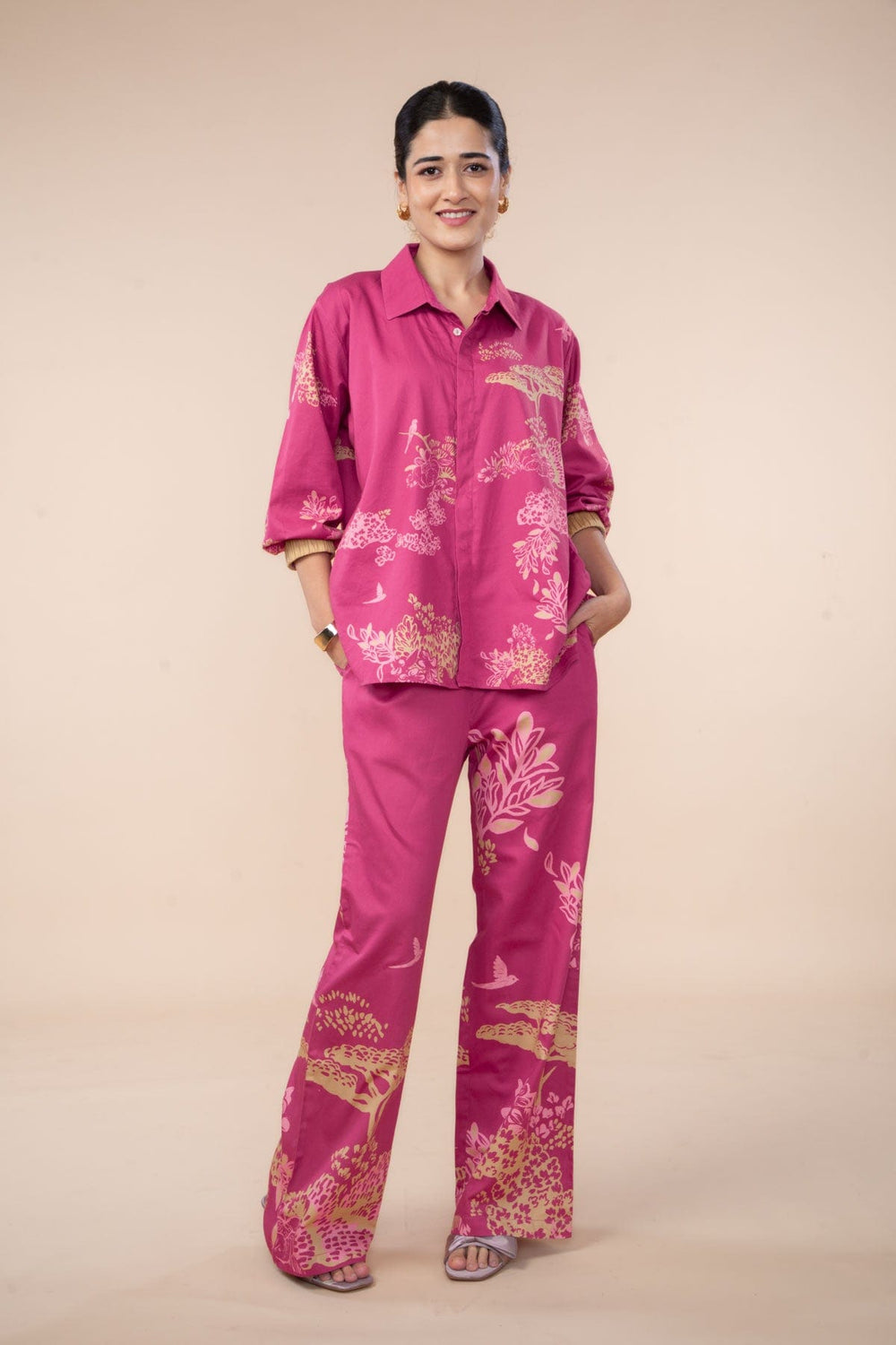 WILDERNESS SONG FLARED PANTS  SANGRIA RED