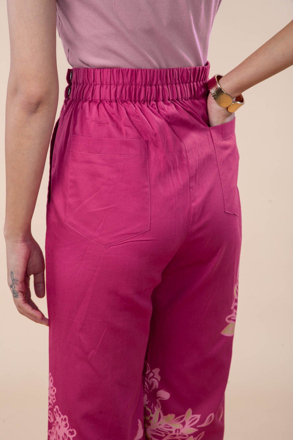 WILDERNESS SONG FLARED PANTS  SANGRIA RED