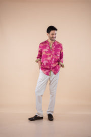 WILDERNESS SONG FULL SLEEVE SHIRT  SANGRIA RED