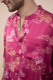 WILDERNESS SONG FULL SLEEVE SHIRT  SANGRIA RED