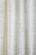 SWATCHES Wireframe White Cotton Fabric Swatch