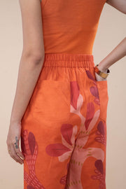 WONDERLAND FLARED PANTS  CHILLY ORANGE