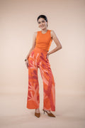 WONDERLAND FLARED PANTS  CHILLY ORANGE