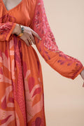 WONDERLAND MIDI DRESS  CHILLY ORANGE