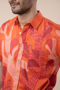 WONDERLAND RESORT SHIRT  CHILLY ORANGE