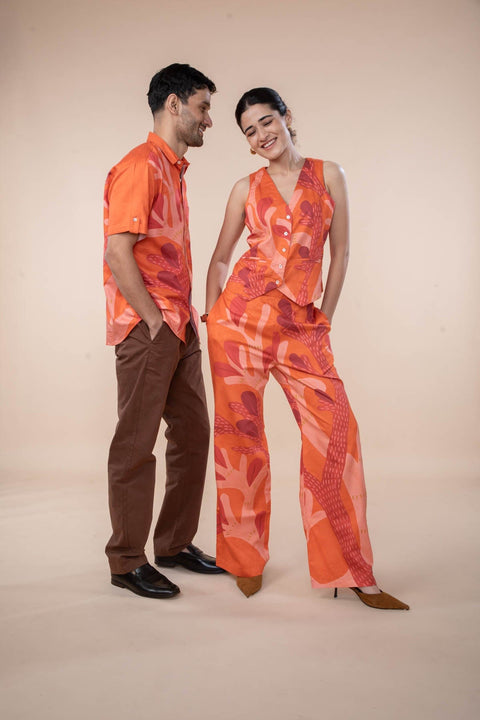 WONDERLAND WAISTCOAT CHILLY ORANGE