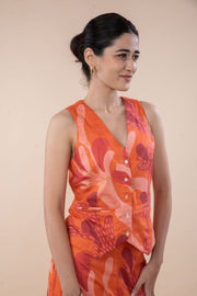 WONDERLAND WAISTCOAT CHILLY ORANGE