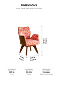 ARMCHAIRS & ACCENTS Wrap Swivel Teak Wood Armchair