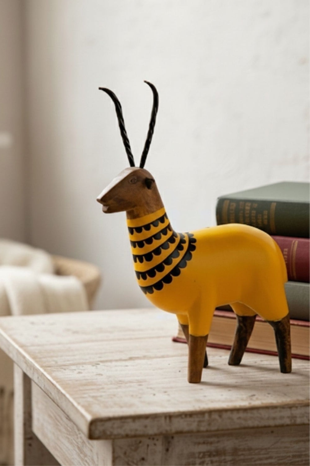 Golden Buck Hand Painted Animal Figurine
