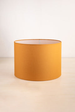 LAMPSHADES Solid Large Drum Lampshade (Yellow)