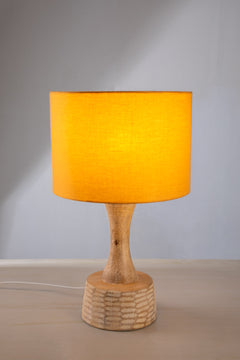 LAMPSHADES Solid Large Drum Lampshade (Yellow)