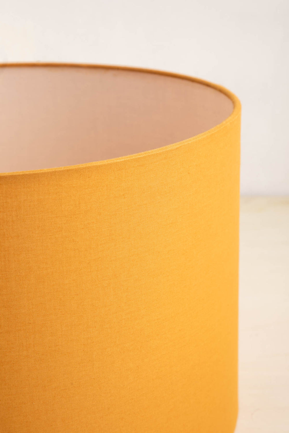 LAMPSHADES Solid Large Drum Lampshade (Yellow)