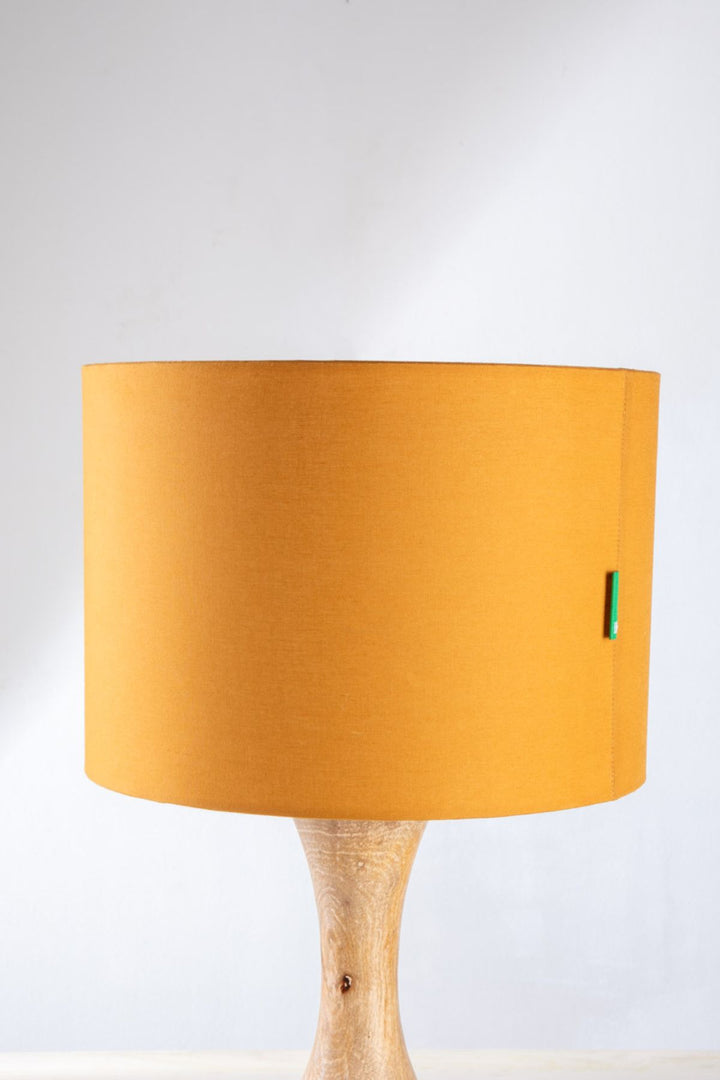 LAMPSHADES Solid Large Drum Lampshade (Yellow)