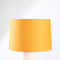 Solid Medium Tapered Drum Lampshade (Yellow.)