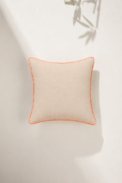 PRINT & PATTERN CUSHIONS Ylang Ylang With Doves Amber Yellow Cushion Cover (41 X 41 Cm)