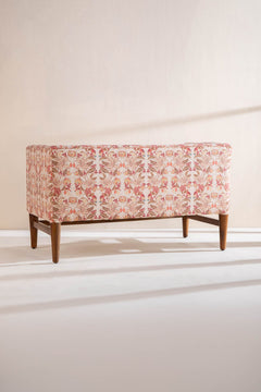 PRINT & PATTERN UPHOLSTERY FABRICS Ylang Ylang With Doves Printed Upholstery Fabric (Amber Yellow)