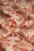 PRINT & PATTERN UPHOLSTERY FABRICS Ylang Ylang With Doves Printed Upholstery Fabric (Amber Yellow)