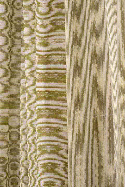 COTTON FABRIC AND CURTAINS SWATCH Half & Half (Beige) Sheer Fabric Swatch