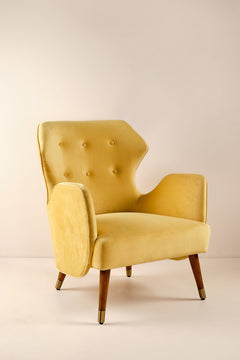 Yellow Velvet Fabric