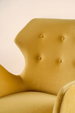 Yellow Velvet Fabric