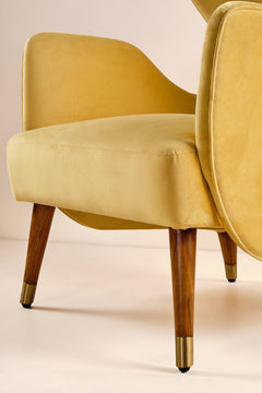 Yellow Velvet Fabric
